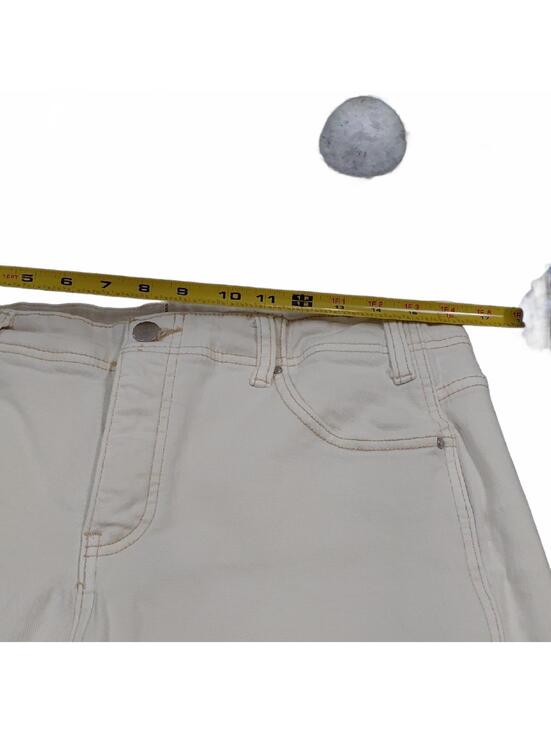 "The Icon By Risen" Check Measurements. Tummy-Slimming, Ivory Wide-Leg Jeans.... - Picture 12 of 12